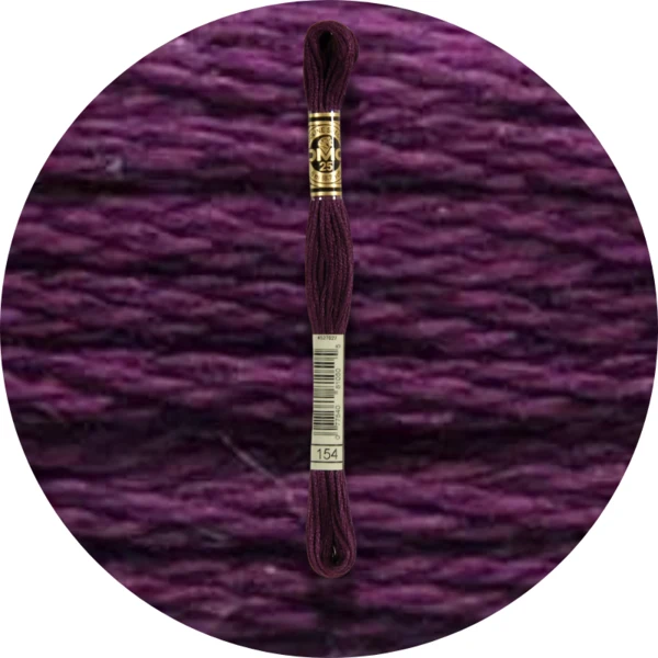 DMC Mouliné Spécial 25 Broderigarn, Ensfarvet, Blå/Lilla nuancer
